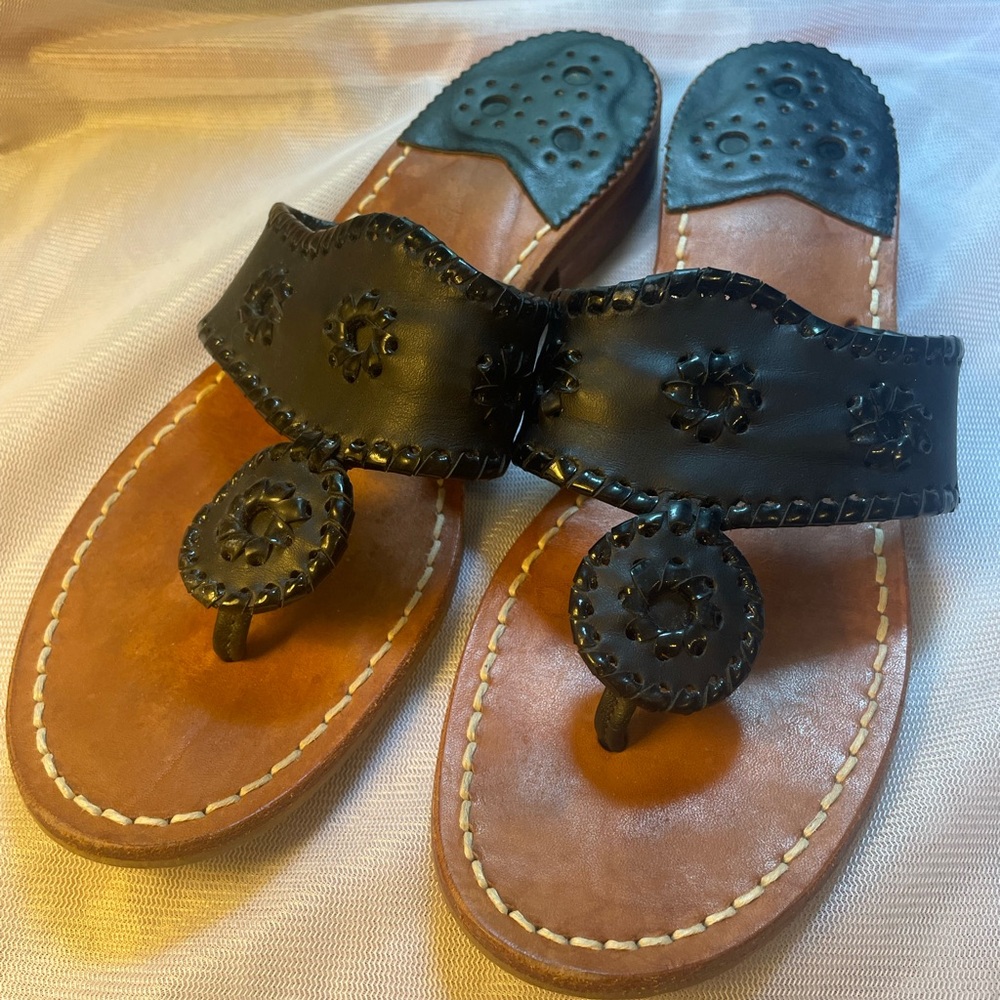 Jack Rogers Navajo sandal in black